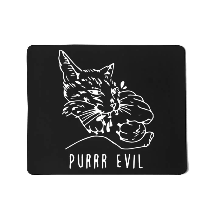 Purrr Evil Funny Cat Mousepad