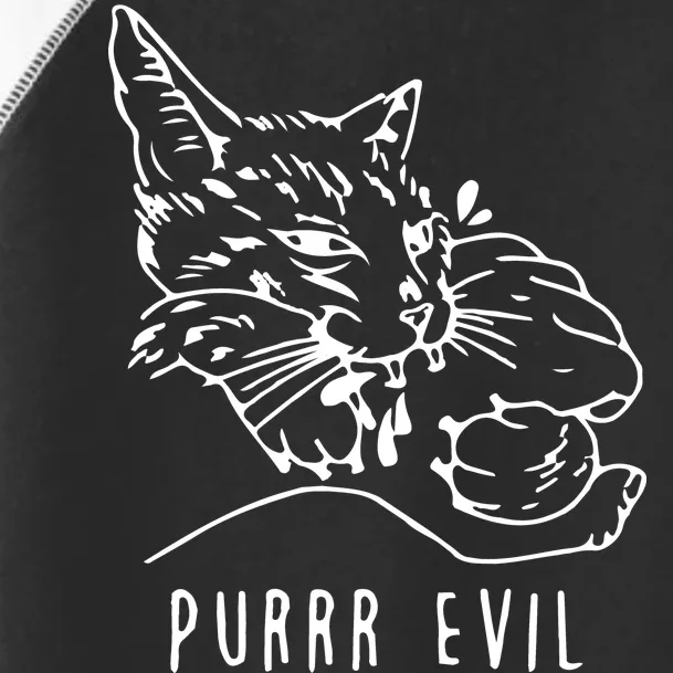 Purrr Evil Funny Cat Toddler Fine Jersey T-Shirt