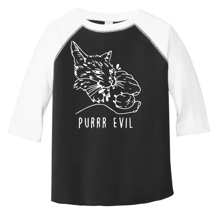 Purrr Evil Funny Cat Toddler Fine Jersey T-Shirt