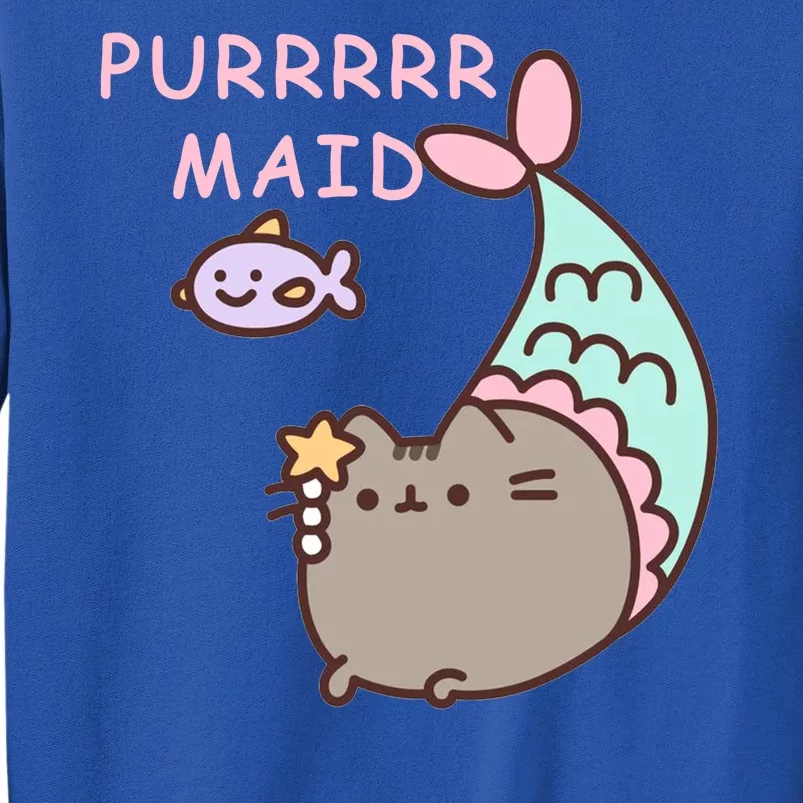 Purrrrr Maid Funny Cute Cat Mermaid Sweatshirt