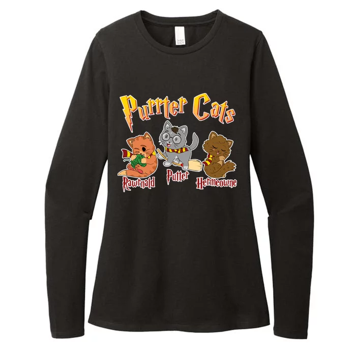 Purrter Cats Rawrnald Hermeownie Womens CVC Long Sleeve Shirt