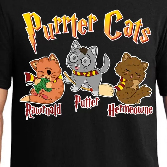 Purrter Cats Rawrnald Hermeownie Pajama Set