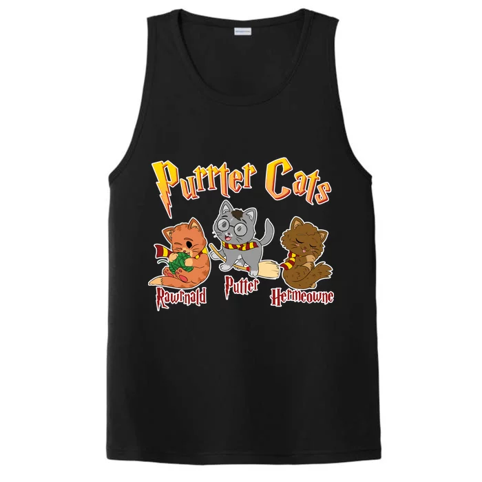 Purrter Cats Rawrnald Hermeownie Performance Tank