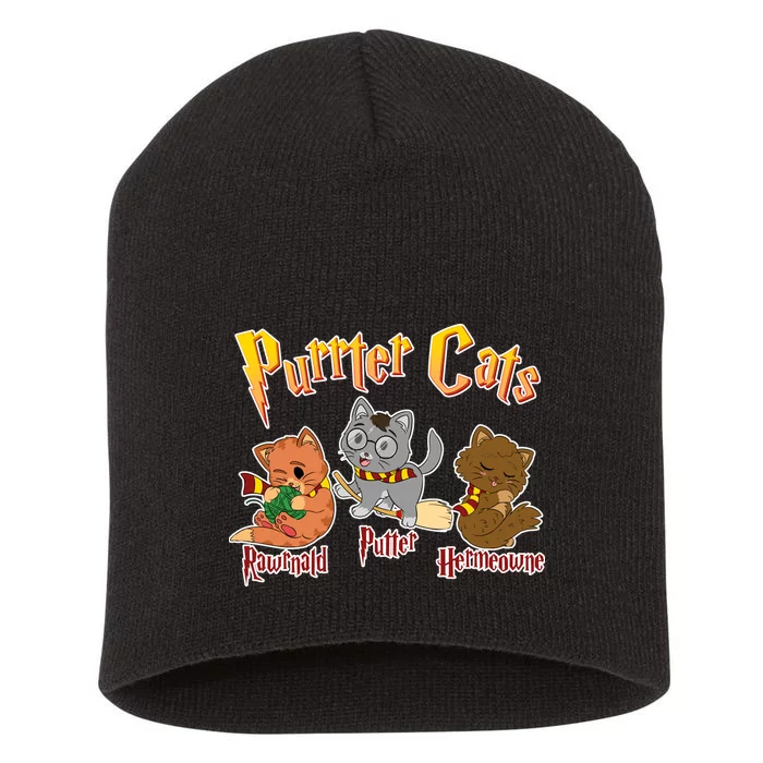 Purrter Cats Rawrnald Hermeownie Short Acrylic Beanie