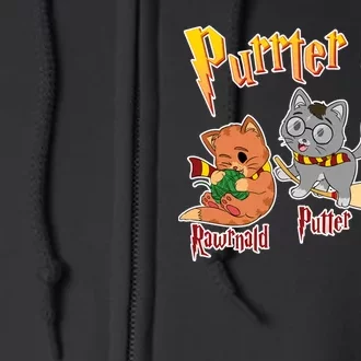 Purrter Cats Rawrnald Hermeownie Full Zip Hoodie