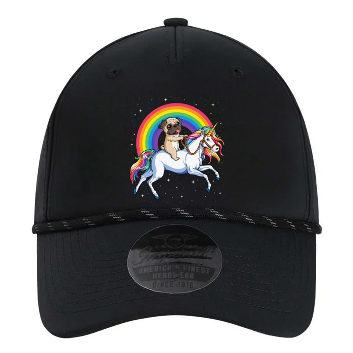 Pug Unicorn Space Galaxy Rainbow Pugicorn Performance The Dyno Cap