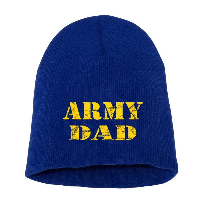 Proud U S Army Father Army Dad Gift Short Acrylic Beanie