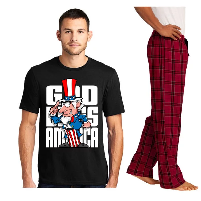 Patriotic Uncle Sam God Bless America Gift Pajama Set