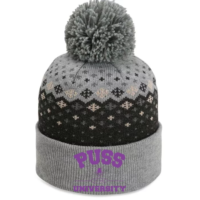 PUSS University Sweatshirt The Baniff Cuffed Pom Beanie