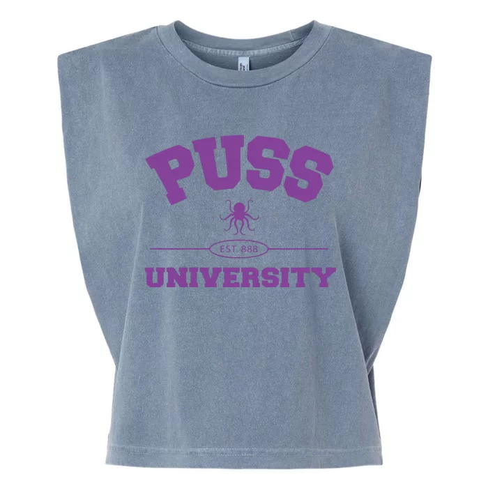 PUSS University Sweatshirt Garment-Dyed Women's Muscle Tee