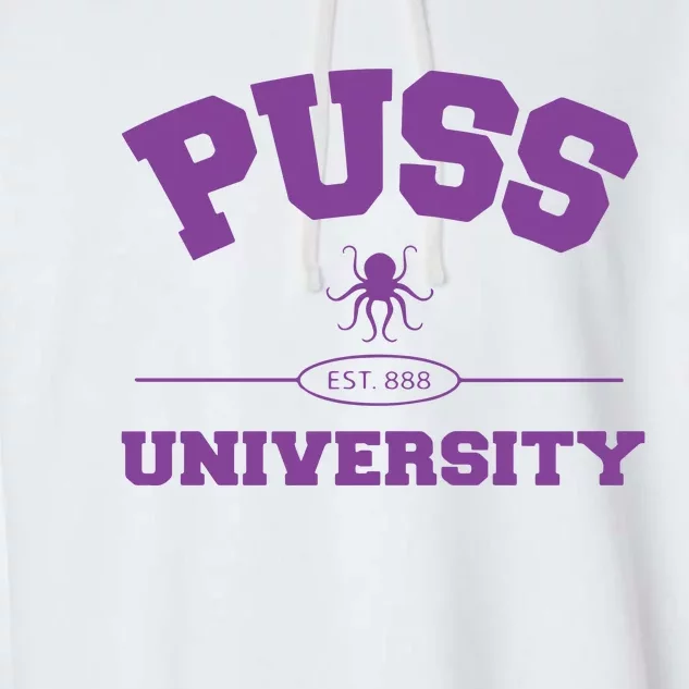 PUSS University Sweatshirt Garment-Dyed Fleece Hoodie