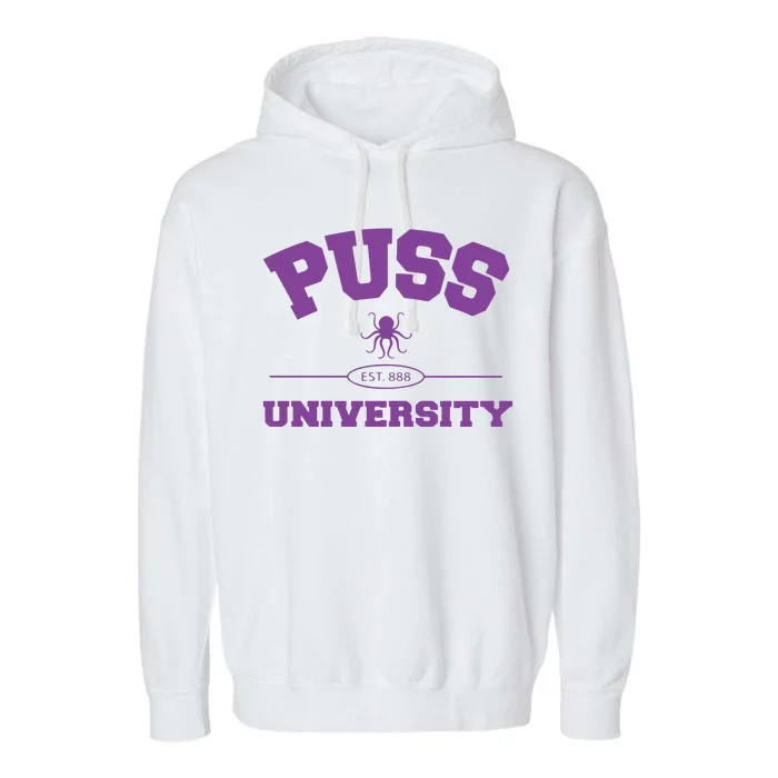 PUSS University Sweatshirt Garment-Dyed Fleece Hoodie