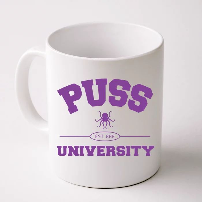 PUSS University Sweatshirt Front & Back Coffee Mug