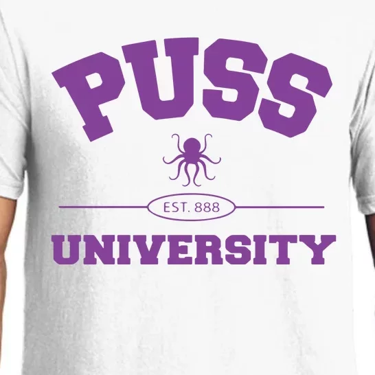 PUSS University Sweatshirt Pajama Set