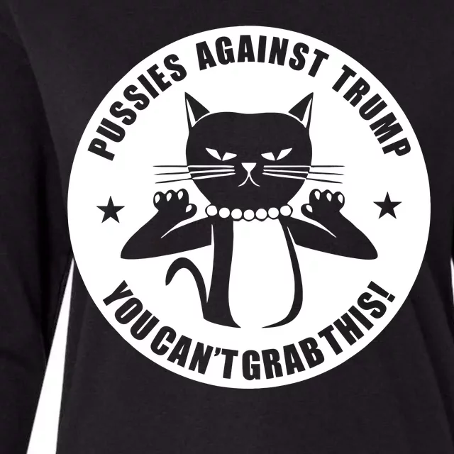 Pussies Against Trump Pussy-Cat You Can't Grab This Womens Cotton Relaxed Long Sleeve T-Shirt