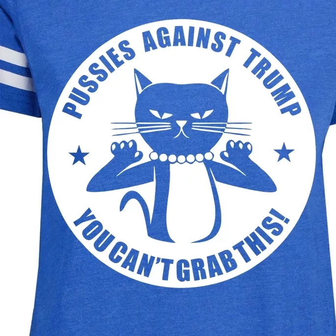 Pussies Against Trump Pussy-Cat You Can't Grab This Enza Ladies Jersey Football T-Shirt