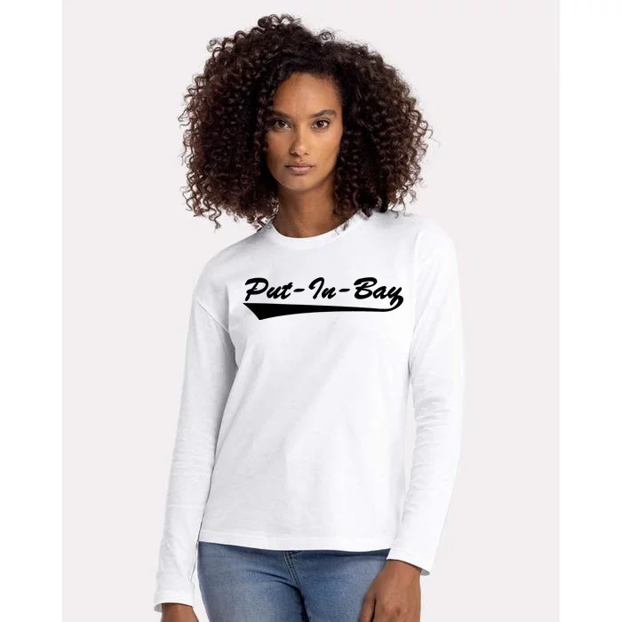 Put In Bay Womens Cotton Relaxed Long Sleeve T-Shirt