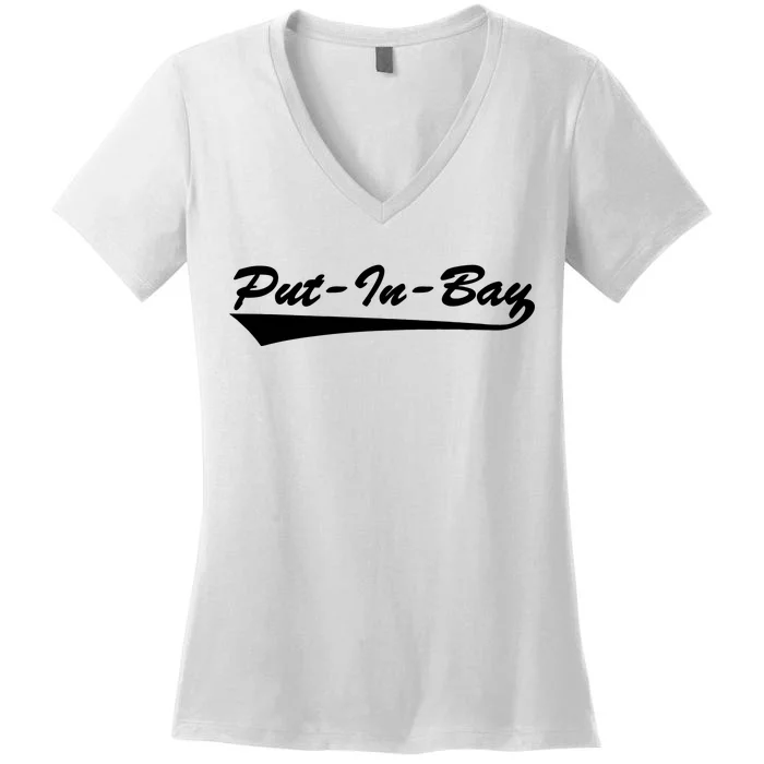 Put In Bay Women's V-Neck T-Shirt