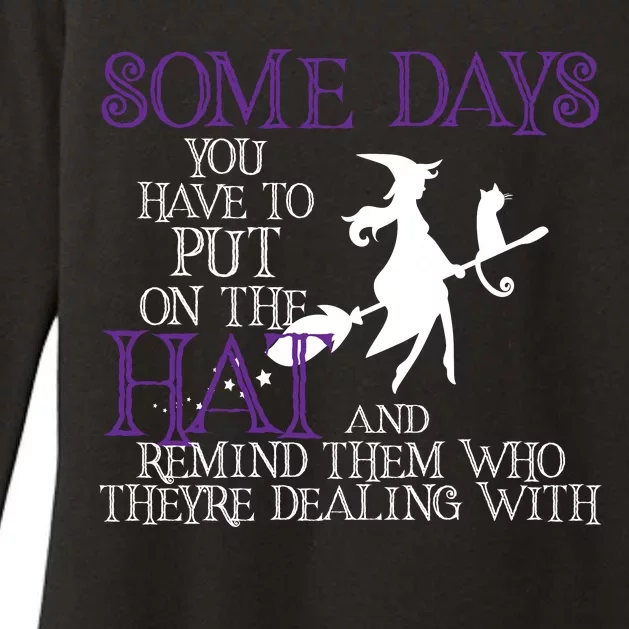 Put On The Hat Funny Witch Halloween Womens CVC Long Sleeve Shirt