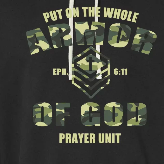 Put On The Whole Armor Of God Prayer Unit Garment-Dyed Fleece Hoodie