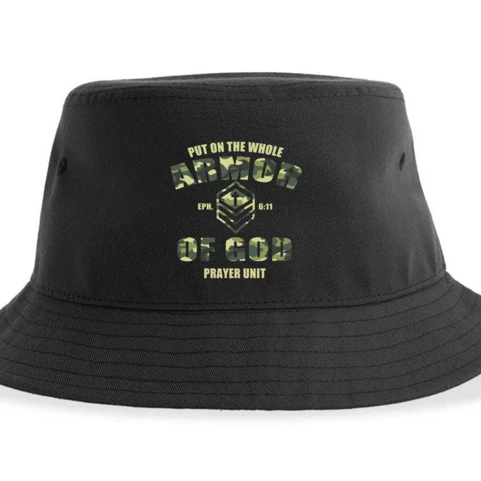 Put On The Whole Armor Of God Prayer Unit Sustainable Bucket Hat