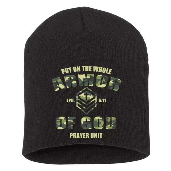 Put On The Whole Armor Of God Prayer Unit Short Acrylic Beanie