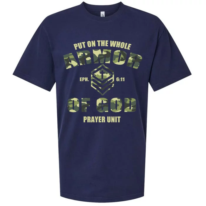 Put On The Whole Armor Of God Prayer Unit Sueded Cloud Jersey T-Shirt