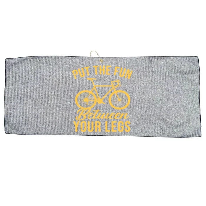 Put The Fun Between Your Legs Large Microfiber Waffle Golf Towel