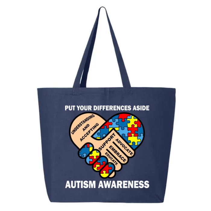 Put Your Differences Aside Autism Awareness 25L Jumbo Tote