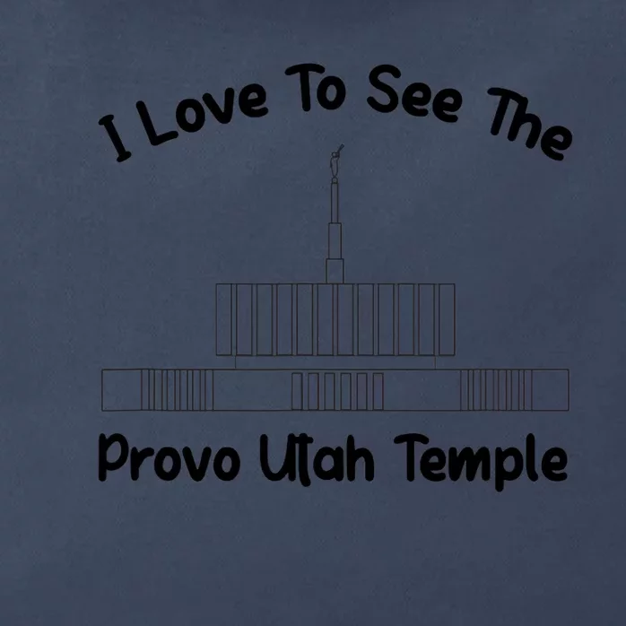 Provo Utah Temple I Love To See My Temple Primary Zip Tote Bag