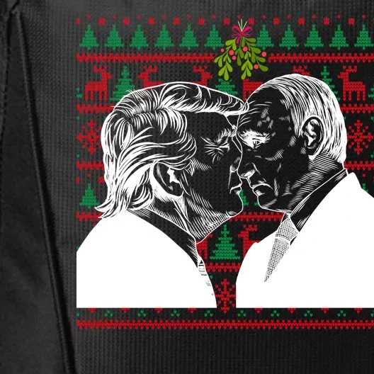 Putin Trump Mistletoe Ugly Christmas Sweater City Backpack