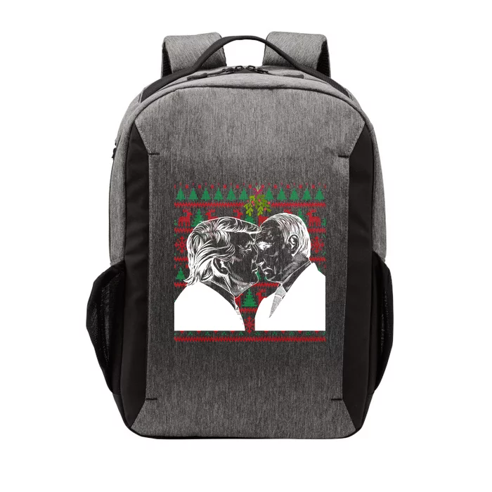 Putin Trump Mistletoe Ugly Christmas Sweater Vector Backpack