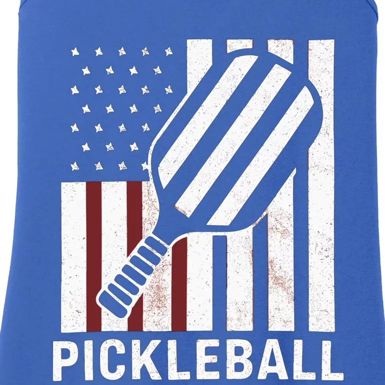 Pickleball Usa Us Flag Pickleball Player Paddleball Lover Gift Ladies Essential Tank