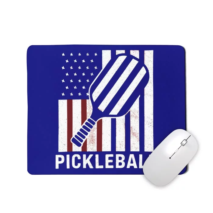 Pickleball Usa Us Flag Pickleball Player Paddleball Lover Gift Mousepad