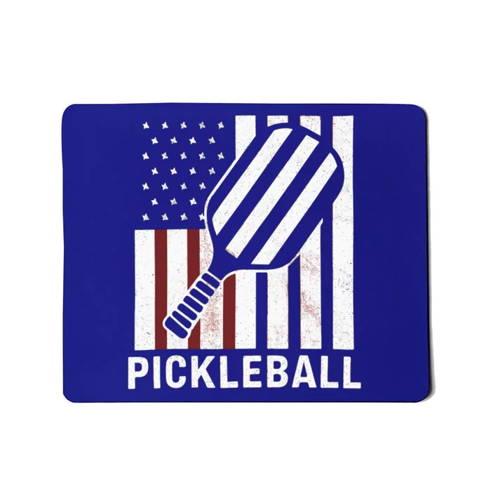 Pickleball Usa Us Flag Pickleball Player Paddleball Lover Gift Mousepad