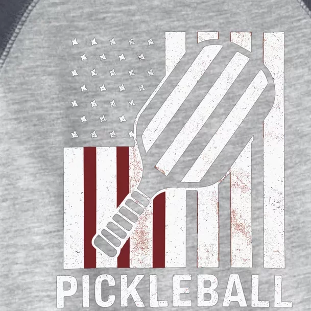 Pickleball Usa Us Flag Pickleball Player Paddleball Lover Gift Toddler Fine Jersey T-Shirt