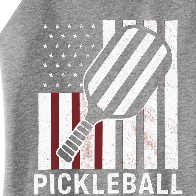 Pickleball Usa Us Flag Pickleball Player Paddleball Lover Gift Women’s Perfect Tri Rocker Tank