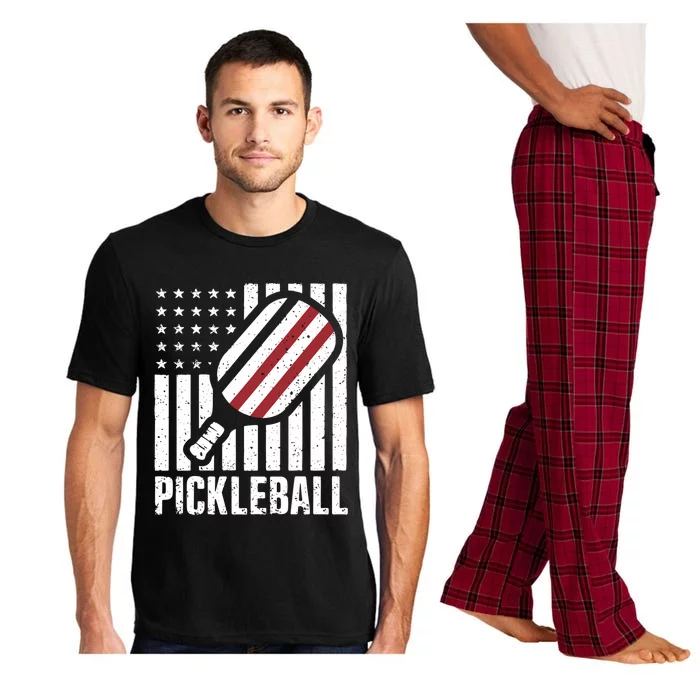 Pickleball Usa Us Flag Pickleball Player Paddleball Lover Great Gift Pajama Set