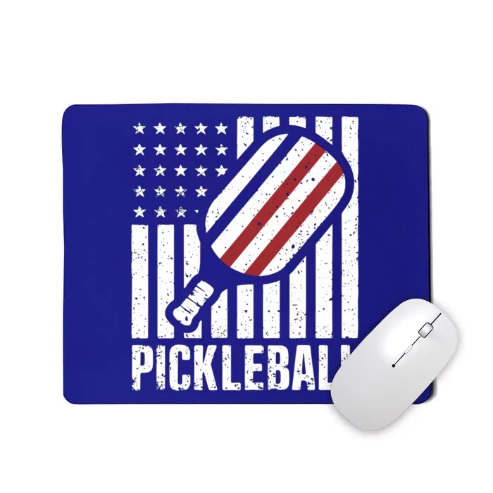 Pickleball Usa Us Flag Pickleball Player Paddleball Lover Great Gift Mousepad