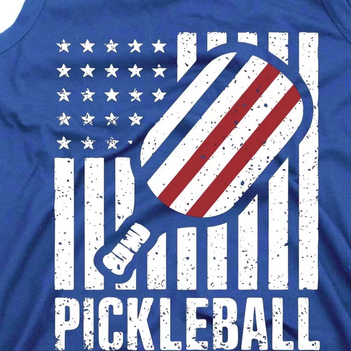 Pickleball Usa Us Flag Pickleball Player Paddleball Lover Great Gift Tank Top