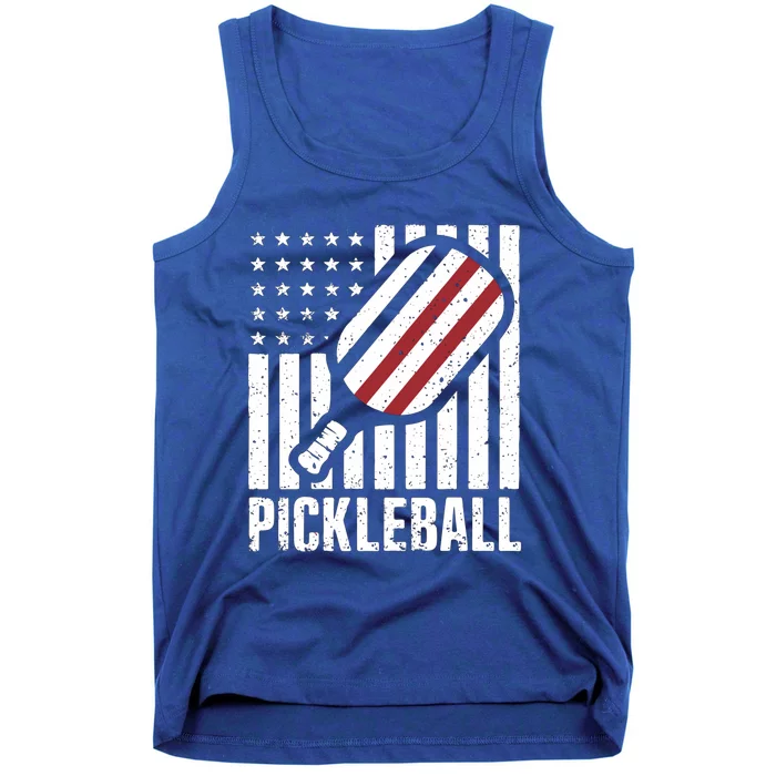 Pickleball Usa Us Flag Pickleball Player Paddleball Lover Great Gift Tank Top