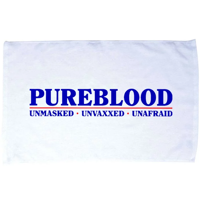 Pureblood Unmaked Unvaxxed Unafraid Microfiber Hand Towel