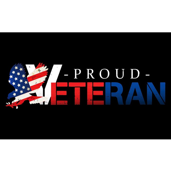 Proud Usa Veteran Eagle Bumper Sticker