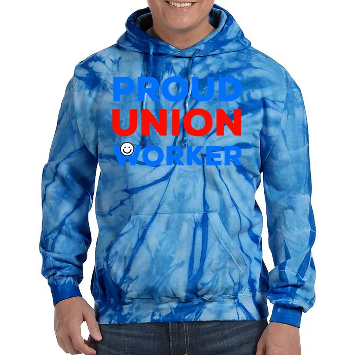 Proud Union Worker Gift Tie Dye Hoodie