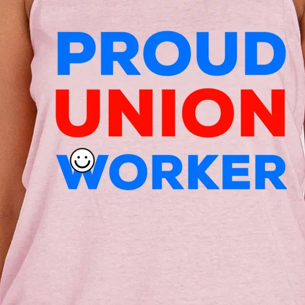 Proud Union Worker Gift Women's Knotted Racerback Tank