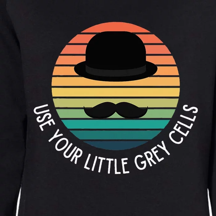 Poirot Use Your Little Grey Cells Womens California Wash Sweatshirt