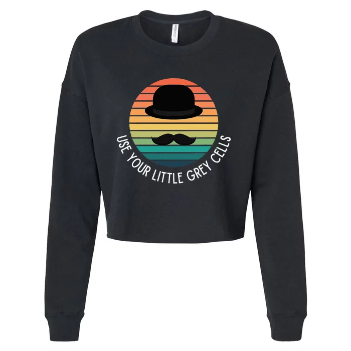 Poirot Use Your Little Grey Cells Cropped Pullover Crew