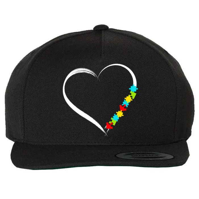 Puzzle Of Love Autism Awareness Wool Snapback Cap