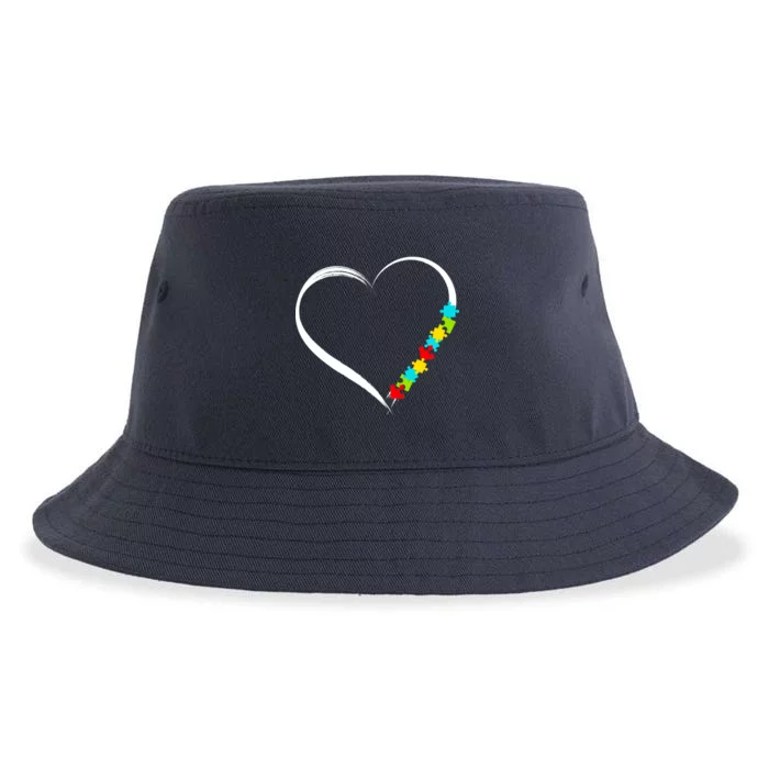 Puzzle Of Love Autism Awareness Sustainable Bucket Hat