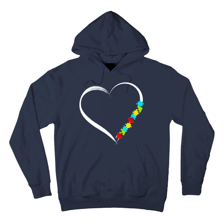 Puzzle Of Love Autism Awareness Tall Hoodie